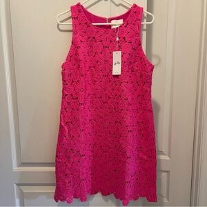 Lilly Pulitzer Marquette Crochet Shift Dress Size M